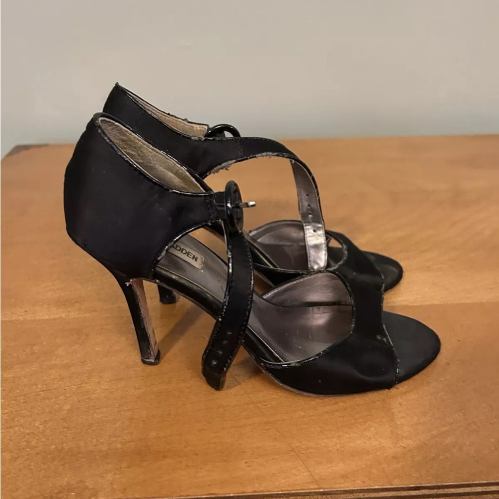 Steve Madden Black Strappy Heels